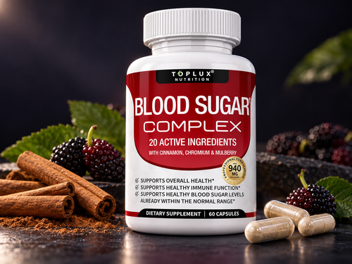 Blood Sugar Complex con canela, cromo y morera, 60 cápsulas